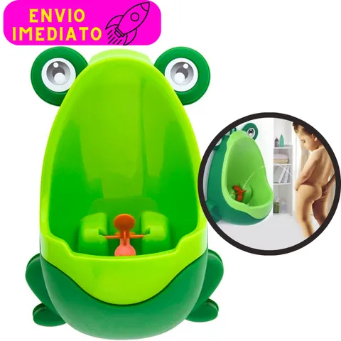 Mictório Pinico Sapinho Infatil Verde Bebê Menino