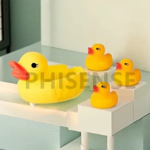 Família Pato De Borracha Brinquedo Banho Divertido Apita