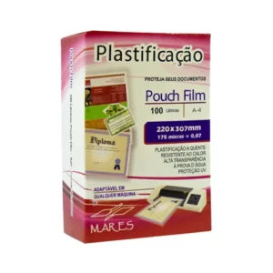 50 Folhas Polaseal Plástico Para Plastificação Pouch Film A4 220x307 007