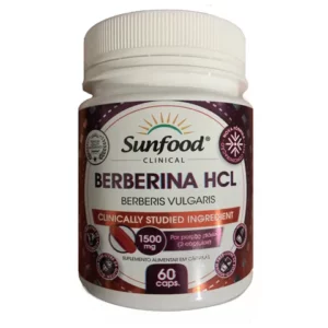 Berberina HCL 1500mg 60 Softgels Sunfood clinical