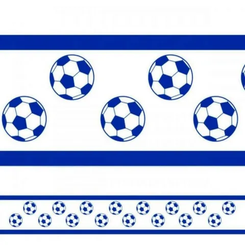 Faixa Decorativa Adesiva Infantil Papel de Parede Menino Futebol Quarto personalizado nome