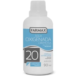 Água Oxigenada Cremosa c Glicerina Farmax 20 Volumes 90mL