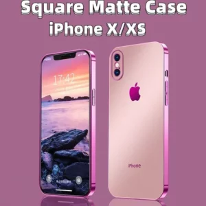 Capa De Luxo Para iPhone 11 12 Pro Max 7 8 Plus X XR Xs Straight Edge Square Slim TPU Soft À Prova De Choque 6 6s Silicone
