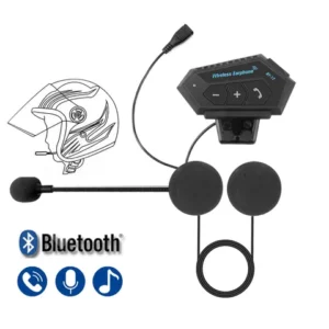 Fone De Ouvido Bluetooth 42 Capacete Sem Fio Kit De Telefone MãosLivres Para Motocicleta À Prova Dágua MP3 Player Speaker