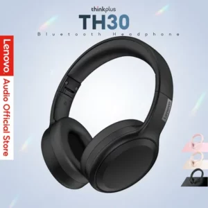 Fone De Ouvido Sem Fio Lenovo TH30 HD Stereo Headphone With Mic Music Audio earpieces Earphone High bass Microphone