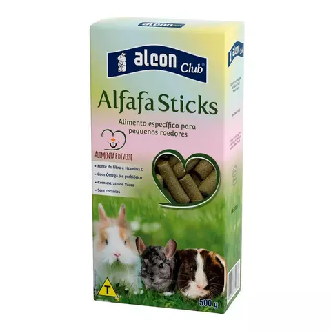 Alimento Para Roedores Alfafa Sticks Alcon 500g
