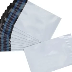100 Envelope Branco 12x1819x2520x30 Cm Plástico Segurança Com Lacre Correios Sedex Ecommerce