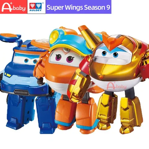 Super Wings Action Figure Boneco Robô Em Da Temporada 9 Personagens Originais Auldey Para Crianças