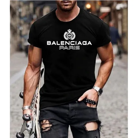 Camisa Camiseta Masculina Balenciaga Paris Grife Ostentação Marca famosa