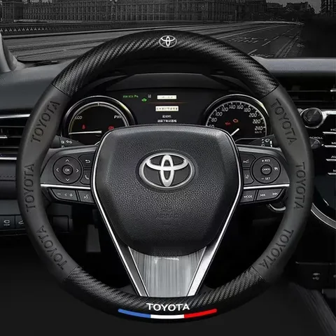 Toyota Vios Capa De Couro Wigo Lnnova Rav4 Hiace Hilux Fortuner Avanza Civic Volante Para Todas As Estações Acessórios Carros