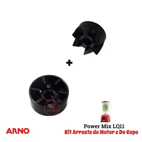 Arraste do Motor e Copo Liquidificador Arno Power Mix LQ11
