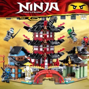 713pcs Legooeded Ninja Templo De Ninjago Dragão Blocos De Tijolos Brinquedos Para Crianças