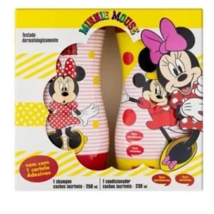 kit shampoo e condicionador Minnie Mouse infantil Cachos Incríveis Disney Nutriex