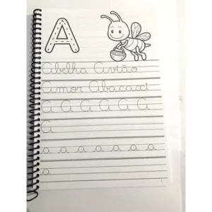 Atividades para caligrafia Cursiva Bastão e Números Alfabetização