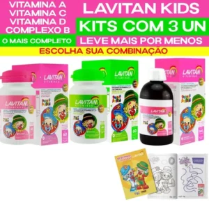 Kit Lavitan Kids Suplemento Vitamina Infantil Patati Patata Cimed