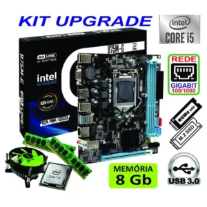 Kit Upgrade INTEL i5 2400 31ghz placa Mãe B75 1155 memória 8gb ou 16Gb cooler TUDO NOVO