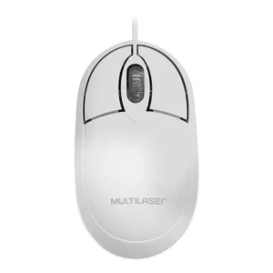 Mouse Com Fio Classic Conexão USB 1200dpi Cabo de 120cm 3 Botões Branco MO302