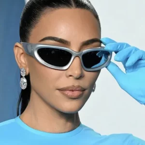 2022 Nova Kardashan Do Punk Óculos De Sol Das Mulheres Dos Esportes Originais Homens UV400 Goggle Shades Espelho Colorido Moda