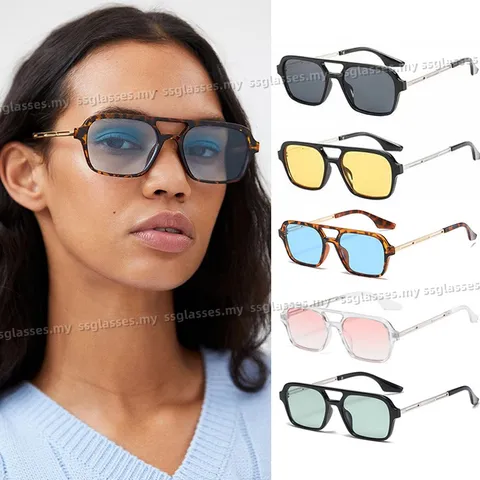 Nova Moda Óculos De Sol Criativos Vintage Mulher Homens Square Trend Frame Shades Último Popular