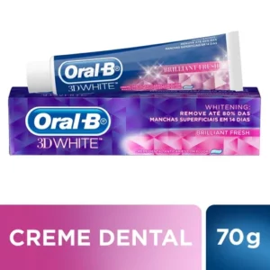 Creme Dental OralB 3D White Brilliant Fresh Caixa 70g