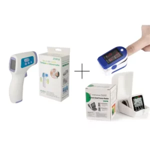 kit termômetro digital oximetro medidor de pressão arterial para bebê e adulto Conjunto Doméstico Testa Monitor Sem Contato Arterial De Dedo