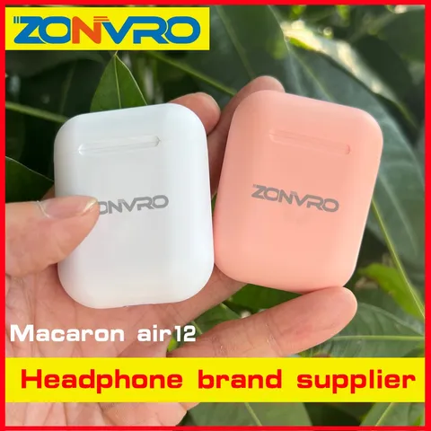 Fone De Ouvido Sem Fio ZONVRO Fones Macaron i12 Inpodtouch Bluetooth Earpods Para Telefone