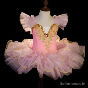 Vestido De Ballet Para Crianças Tutu Girls Dance Costume