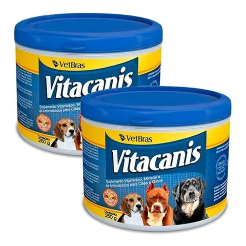 2und Vitacanis 250g Suplemento Vitamínico Para Cães E Gatos