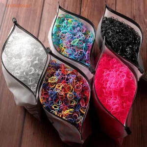Iniciação 1000 Peças Candy Color Bandas De Borracha Para Cabelo Infantil Descartáveis Meninas Bebês Sem Danos Ao Headwear