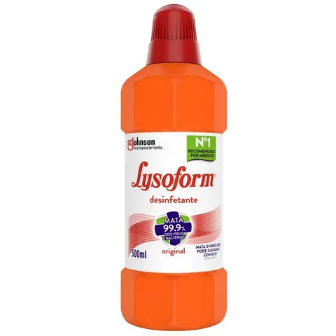 Desinfetante Lysoform Uso Geral Suave Odor Bactericida 500ml