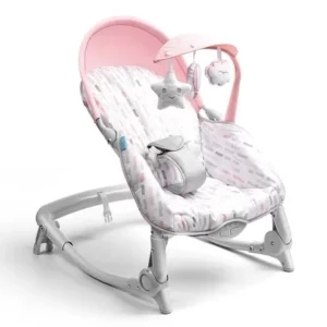 Cadeira de Descanso e Balanço Spice Dobrável 018kgs Rosa Multikids Baby BB293