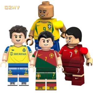 CR7 Cristiano Ronaldo Football Star Mini Building Block Figuras Para Brinquedos Infantis