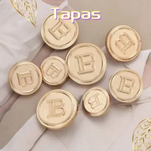 TAPAS 20Pcs Botões De Metal Letra B Alta Qualidade Acessórios De Vestuário Botão De Decoração De Agulhas