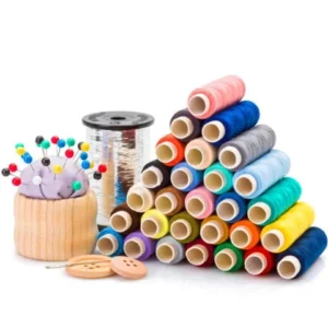 Kit linha com 30 rolos cores variados costura tecido alfaiataria