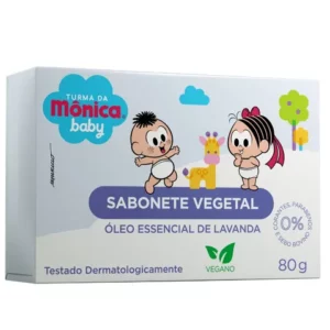Sabonete Vegetal Óleo Essencial De Lavanda Turma Da Mônica Baby