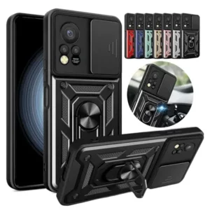 Para Infinix Hot 11s NFC Lente De Câmera Deslizante À Prova De Choque PortaAnel De Proteção Da Capa Concha