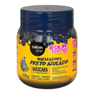 Máscara Capilar Matizadora Preto Azulado Salon Line To De Cachos 300g