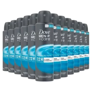 Kit Desodorante Aerosol Dove Men Care Cuidado Total 89g150ml 12 Unidades