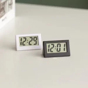 Mini Mesa Digital LCD Painel Secretária Relógio Mudo Eletrônico