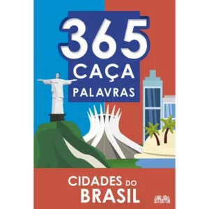 Livro 365 caçapalavras Cidades do Brasil Capa comum Ativamente