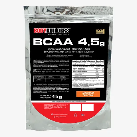 BCAA 45 1kg Potencialização no Treino de Musculação na Academia Bodybuilders