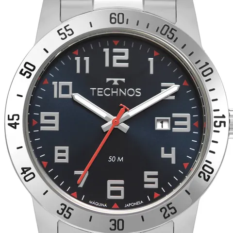 Relógio Technos Masculino Prata 2115Nbj1A