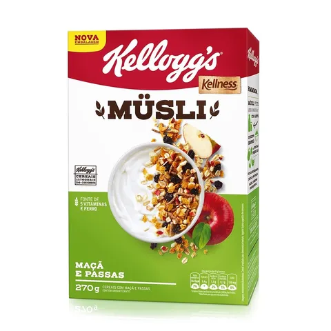 Cereal Matinal Musli Maca E Passas Kelloggs 270G