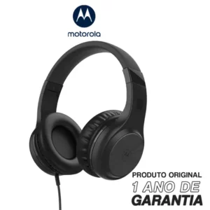 Fone de Ouvido com fio Original Motorola Moto XT 120 Som HD e Microfone Dobravel Compacto