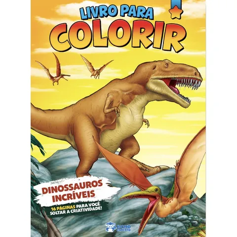 Livro Para Colorir Dinossauros Incríveis