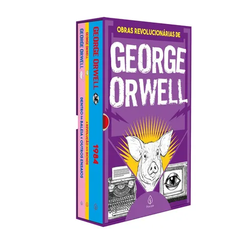 As obras revolucionárias de George Orwell Box com 3 livros Principis