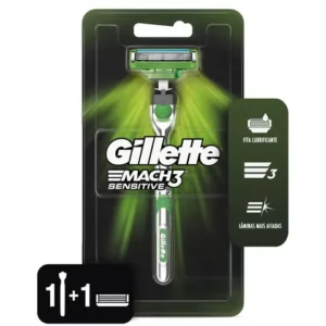 Aparelho de Barbear Gillette Mach3 Sensitive 1 Carga