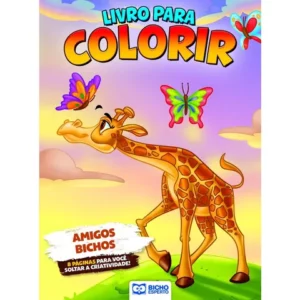 Livro Para Colorir Animais Da Floresta Amigos Bichos