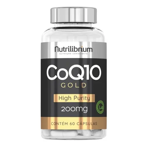 Coenzima Q10 Coq10 Ubiquinona 200mg Premium C 60 Cápsulas Nutrilibrium