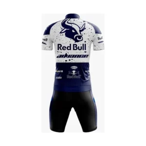 Conjunto Ciclismo Bermuda e Camisa Red Bull White